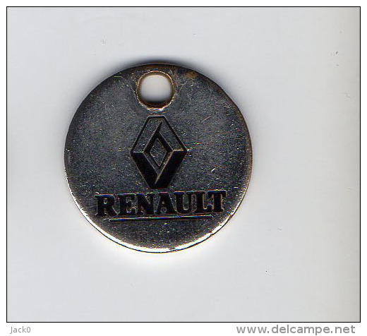 Jeton  De  Caddie  Automobile  Renault  Verso  MONTBELIARD, BELFORT - Trolley Token/Shopping Trolley Chip