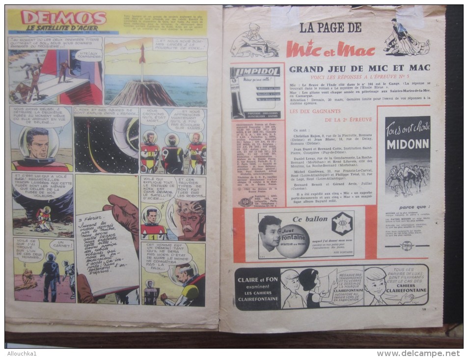 BAYARD &gt;&gt; BD Bandes Dessinées Série Bayard 19 Mars 1961 Vintage - Bayard