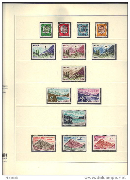 ANDORRE Collection Compléte 1961 à 1994  **  + Blocs, PA, Taxes, Carnets, Etc... - Collezioni