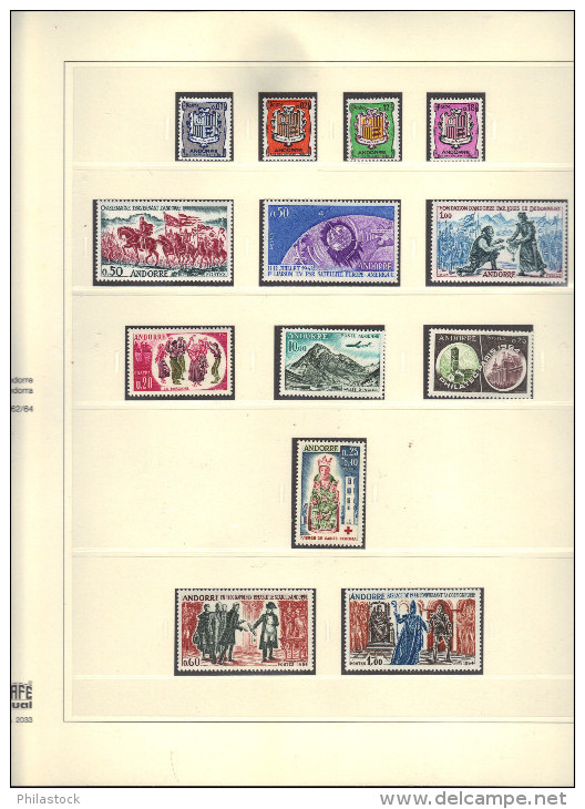 ANDORRE Collection Compléte 1961 à 1994  **  + Blocs, PA, Taxes, Carnets, Etc... - Collections