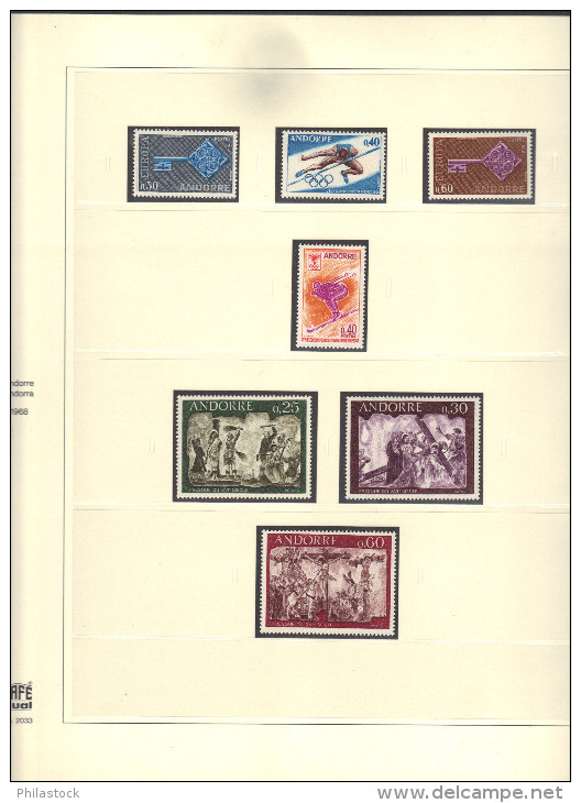 ANDORRE Collection Compléte 1961 à 1994  **  + Blocs, PA, Taxes, Carnets, Etc... - Collections