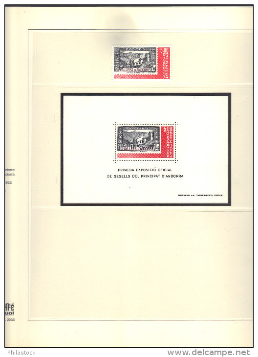 ANDORRE collection compléte 1961 à 1994  **  + blocs, PA, taxes, carnets, etc...