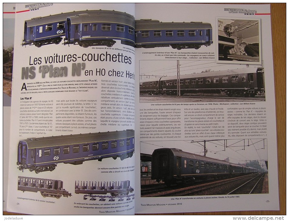 TRAIN MINIATURE N° 98 Chemins De Fer Rail Revue Modélisme Maquettisme SNCB NMBS Voiture Couchette Pays Perdu - Modelbouw