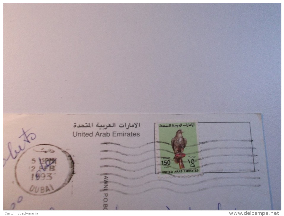 STORIA POSTALE FRANCOBOLLO COMMEMORATIVO United Arab Emirates Cornicher Road Abu Dhabi - Emirati Arabi Uniti