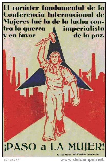 Cartel Affiche Poster Guerra Civil Española 20x13 Cm. Aprox. REPRODUCTION - Patrióticos