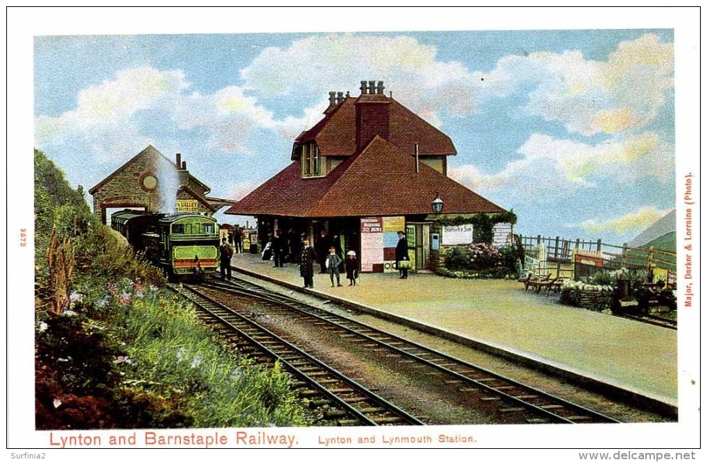 DEVON - LYNTON AND LYNMOUTH STATION - REPRO - Dv697 - Lynmouth & Lynton