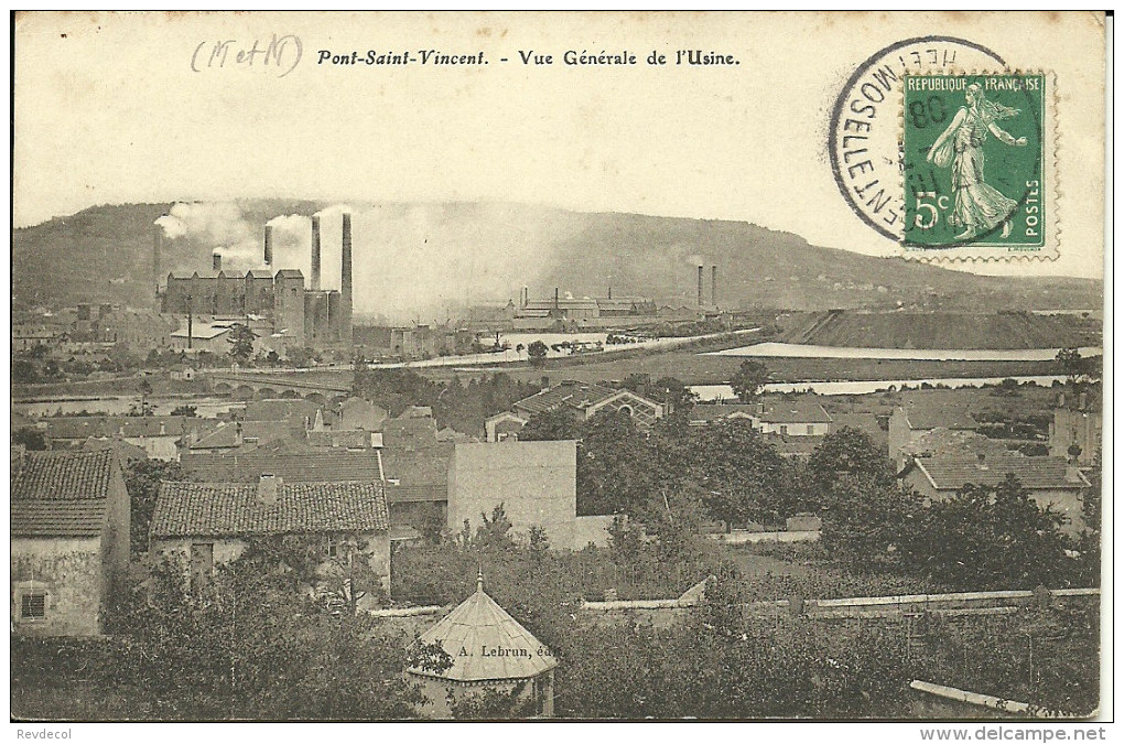 PONT-SAINT-VINCENT - Vue Générale De L'usine              -- Lebrun - Autres & Non Classés