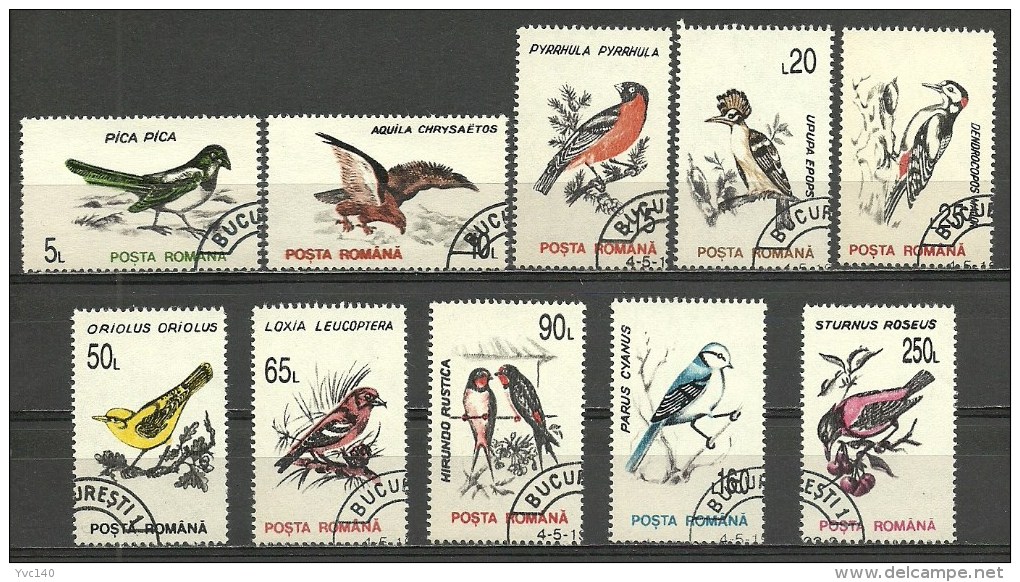 Romania ; 1993 Birds - Gebraucht