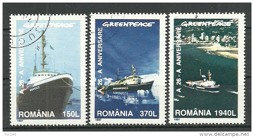 Romania; 1997 26th Anniv. Of Greenpeace - Gebraucht