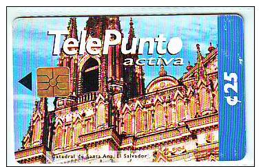 EL SALVADOR AND NICARAGUA 5 PHONECARD DIFFERENT CATEDRALES 1990s - Salvador