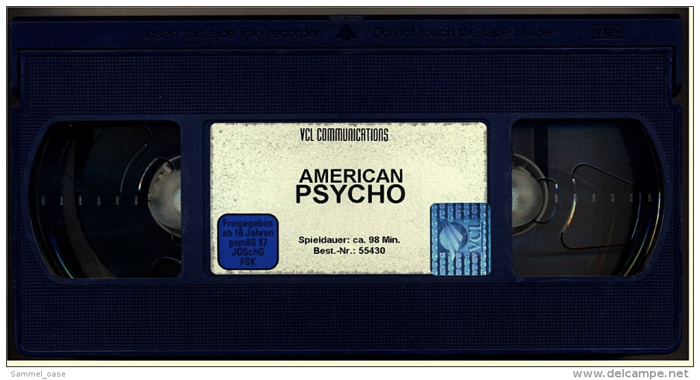 VHS Video  -  American Psycho  -  Mit : Christian Bale, Willem Dafoe, Jared Leto, Reese Witherspoon  -  Von 2001 - Crime