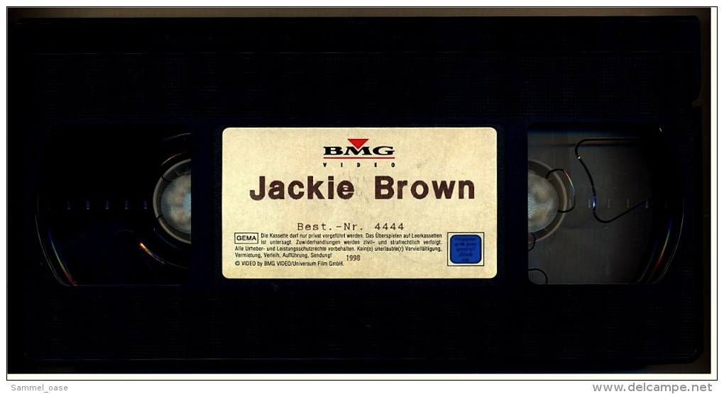 VHS Video  -  Jackie Brown  -  Mit :  Samuel L. Jackson, Robert De Niro, Pam Grier, Michael Keaton  -  Von 1998 - Polizieschi