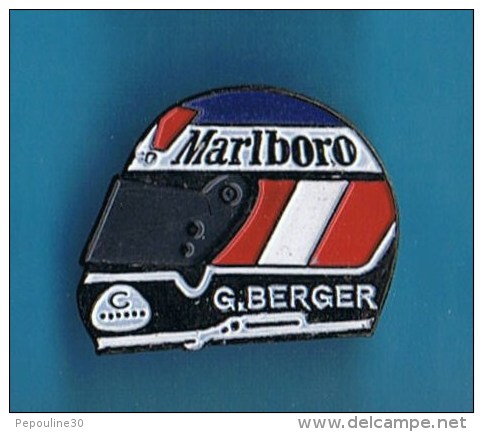 PIN´S //   .  CASQUE DU PILOTE GERHARD BERGER 91. - Automovilismo - F1