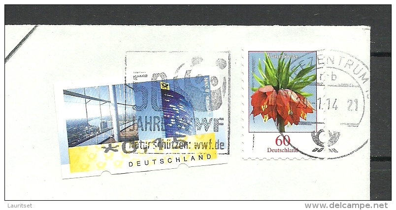 DEUTSCHLAND 2014 Brief Nach Estland Estonia Estonie W.W.F. Nebenstempel - Storia Postale