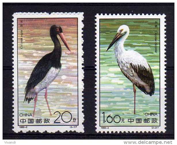 China - 1992 - Storks - MNH - Neufs