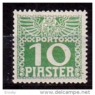 K5006 - OSTERREICH AUSTRIA LEVANT TAXE Yv N° 12a(B) * - Eastern Austria