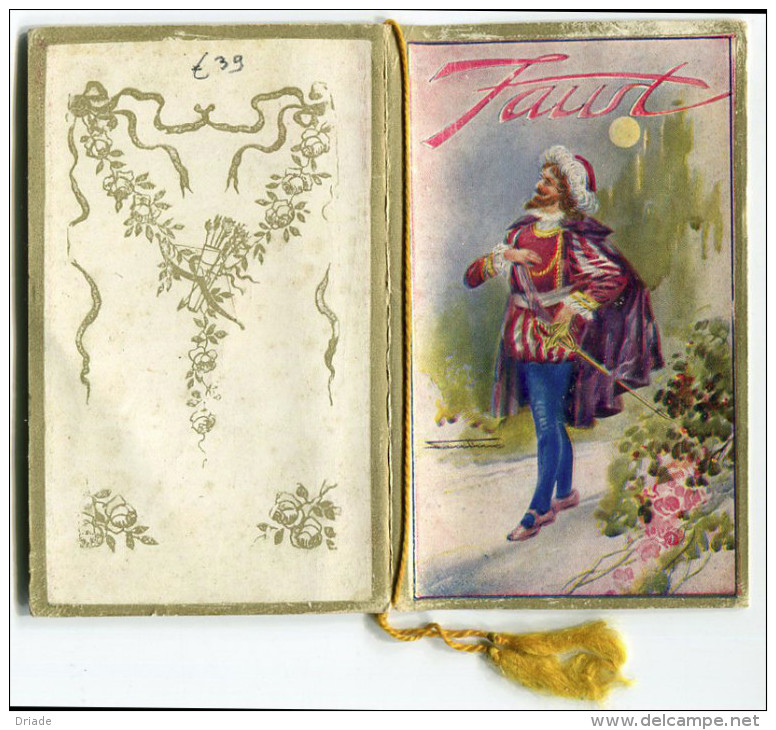 CALENDARIO FAUST OPERA LIRICA ANNO 1923 CARTOLERIA DANTE LUCCA - Tamaño Pequeño : 1921-40