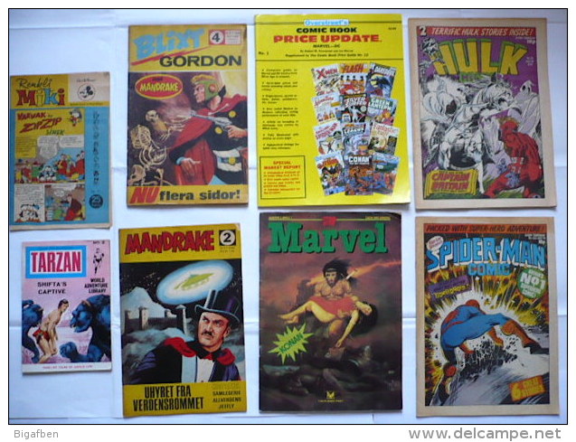 Lot 8 Comics étrangers Années 60-80 (divers Pays) Bon état - LOT N°2 - Petit Format