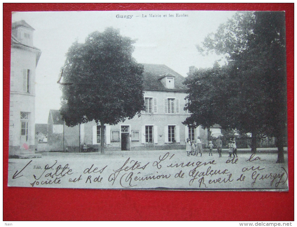 89 - GURGY - LA MAIRIE ET LES ECOLES - - Gurgy