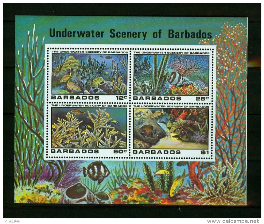 Barbados 1980,1 Bl,fish,vissen,fische,poissons,peche,sealife,MNH/Pfris(E4310us - Pesci