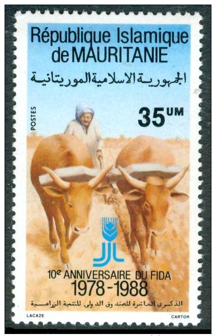 MAURITANIA 1988 10 Years Of International Agricultural Developing Funds, XF MNH - Agriculture