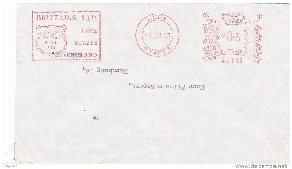 BRITAINS LIMITED, SPECIAL POSTMARK - Covers & Documents