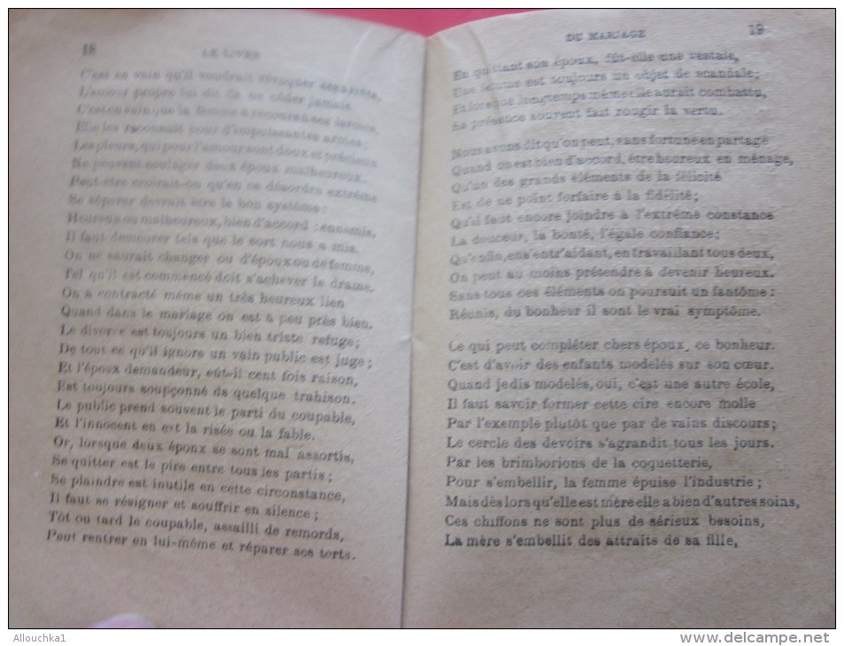 Rare Livret De Mariage Le Bonheur Du Foyer Conseil Précieux Donné Au Couple De 1901 + Icône Religieuse+ Publicités - Documentos Históricos