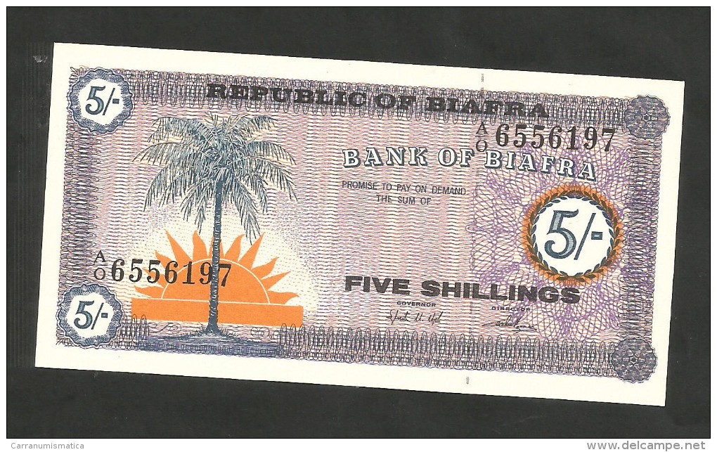 [NC] BIAFRA - BANK Of BIAFRA - 5 SHILLINGS (1967) - Altri – Africa