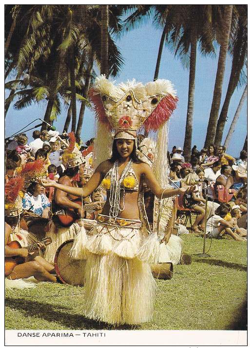 July Female Dance Championship , Aparima Dance , TAHITI , PU-1982 - Tahiti