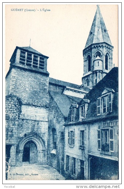 CP, 23, GUERET, L'Eglise, Vierge - Guéret