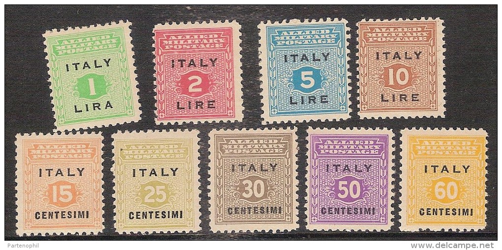 ** OCC. ANGLO AMERICANA SICILIA 1/9 MNH - Occ. Anglo-américaine: Sicile