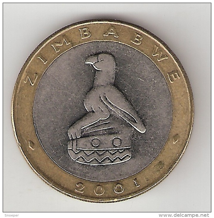 Zimbabwe 5 Dollars 2001 Km 13 - Zimbabwe