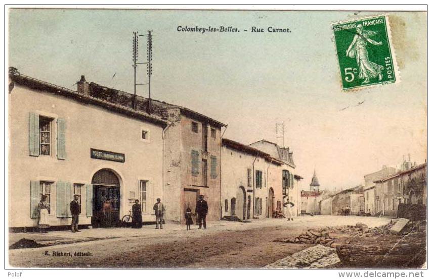 COLOMBEY LES BELLES - Rue Carnot - La Poste (69053) - Colombey Les Belles