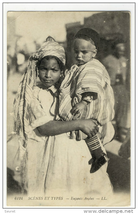 SCENES ET TYPES. - Enfants Arabes. Carte Rare - Kinder