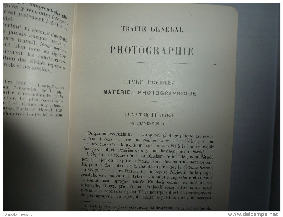 1931 Traité Général de PHOTOGRAPHIE en NOIR et en COULEURS   par Rémi Ceillier  152 gravures