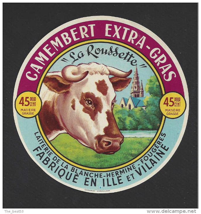 Etiquette De Fromage Camembert   -  Foveno  -  Ets Entremont Frères (35 ) - Fromage