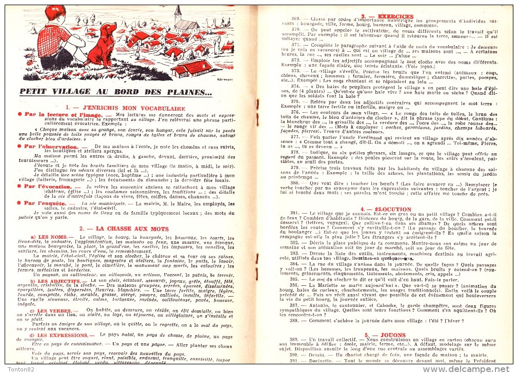 Collection " L´Essentiel "  - Le Vocabulaire Et L'élocution Par La Méthode Active - Éditions J. Anscombre - ( 1955 ) . - 6-12 Years Old