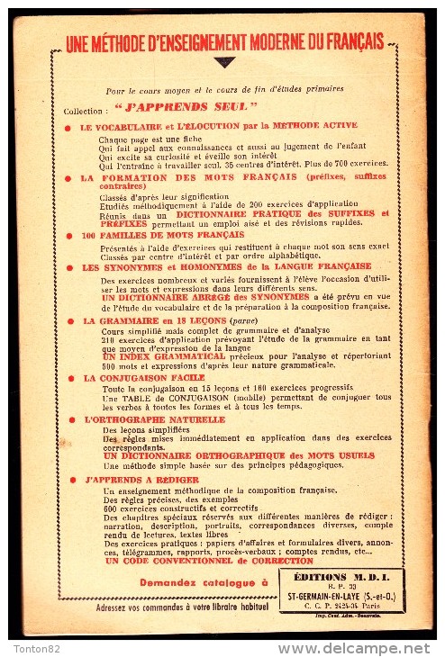 Collection " L´Essentiel "  - Le Vocabulaire Et L'élocution Par La Méthode Active - Éditions J. Anscombre - ( 1955 ) . - 6-12 Ans