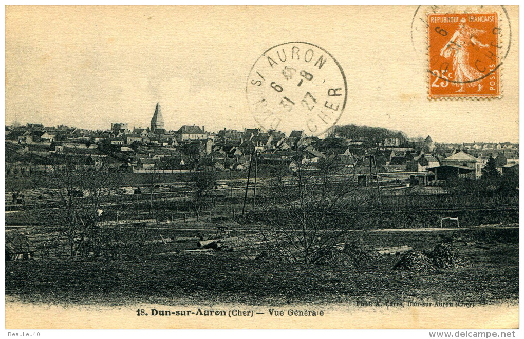 DUN SUR AURON - VUE GÉNÉRALE - Dun-sur-Auron