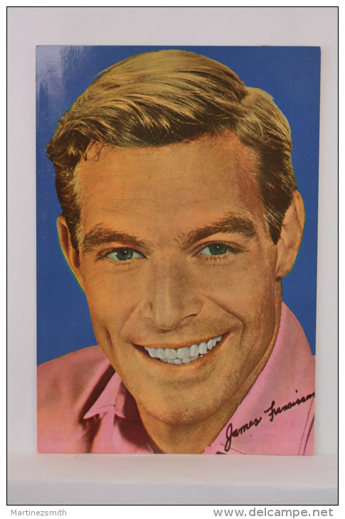 Original & Rare 1960s Postcard - James Franciscus  - Edited Postalcolor, Printed In Spain - Acteurs