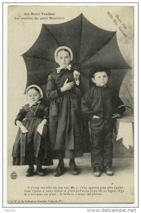 VENDEE. - Série Aux Marais Vendéens. - Les Souhaits Des Petits Maraichins - Personnages