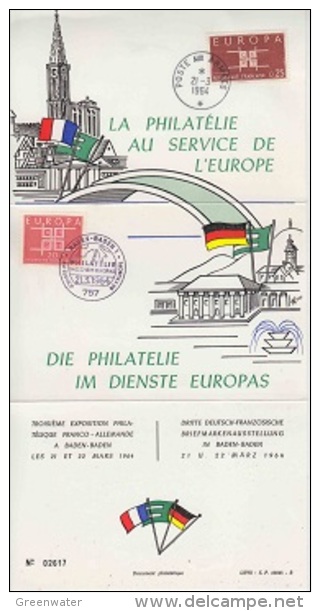 Europa Cept 1964 France/Germany Document Philatelique  (12963) - 1964