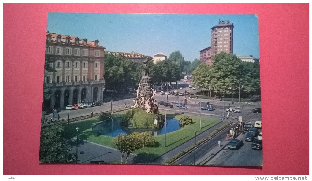 Torino - Piazza Statuto - Monumento Ai Caduti Per Il Traforo Del Fréjus (Belli-Tabacchi 1879) - Orte & Plätze