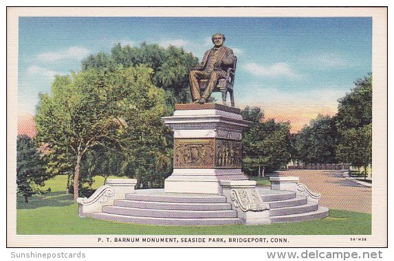 P T Barnum Monument Seaside Park Bridgeport Connecticut - Bridgeport