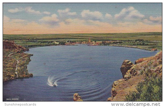 Lea Lake Bottomless Lakes State Park Roswell North Mexico 1940 - Roswell