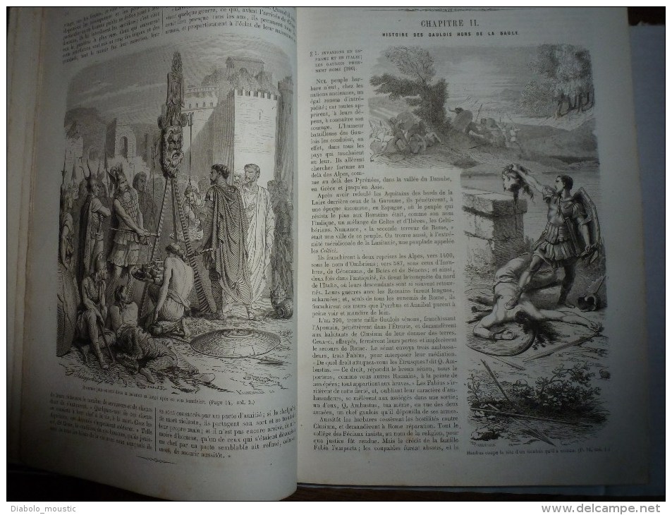 1862 HISTOIRE POPULAIRE de la FRANCE     enrichi de nombreuses gravures sur bois