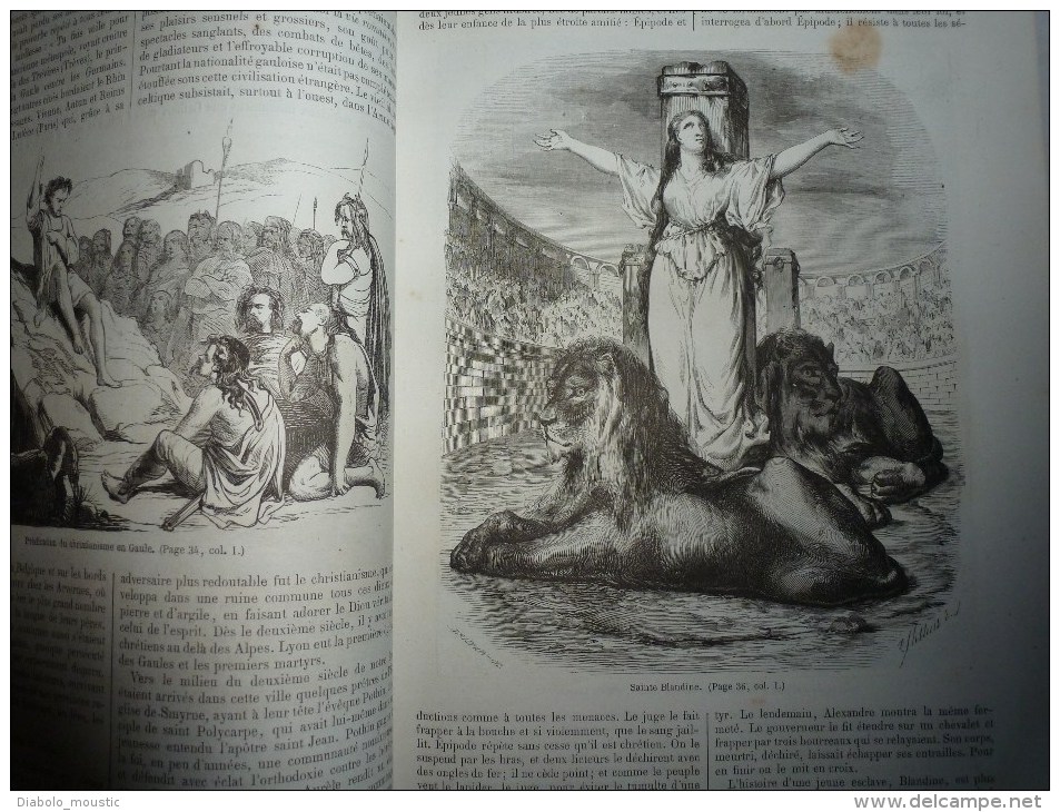 1862 HISTOIRE POPULAIRE de la FRANCE     enrichi de nombreuses gravures sur bois