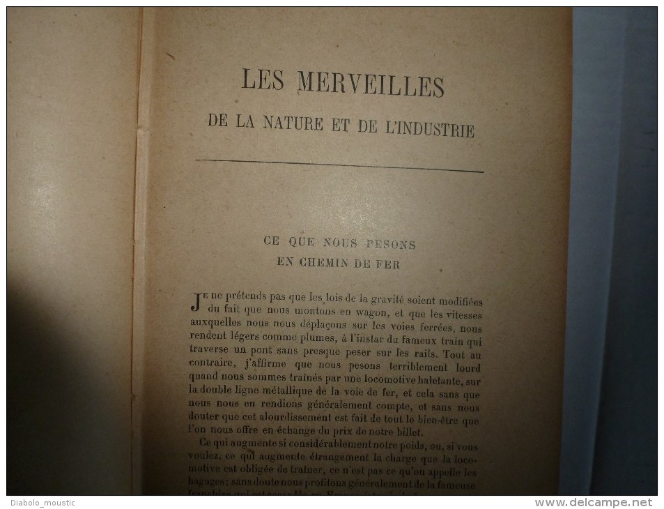 1911  Les MERVEILLES De La NATURE Et De L'INDUSTRIE Par Daniel Bellet ...illustré De 58 Gravures - 1901-1940