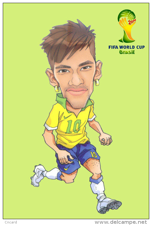 (T17-030 ) 2014 Brazil FIFA World Cup, Football Soccer , Prestamped Card, Postal Stationery - 2014 – Brazil