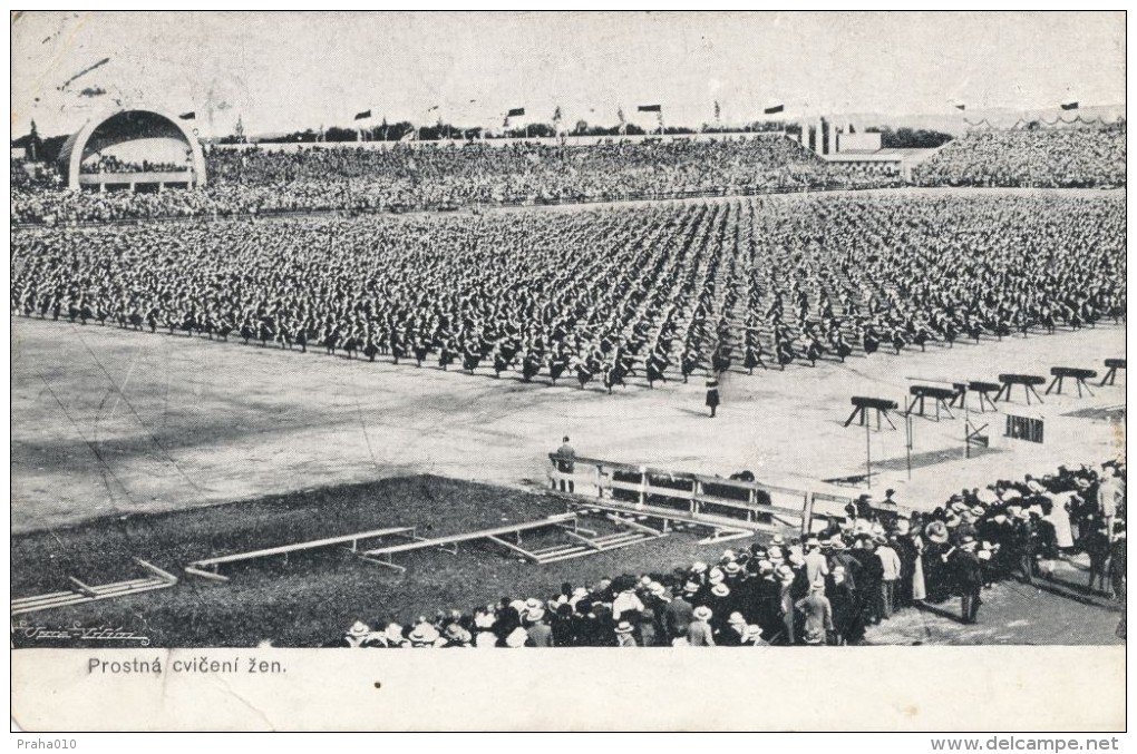 I5769 - Czech Rep. (1912) Prague - VI. Sokol Festival In Prague 1912, Physical Exercise For Women - Tschechische Republik